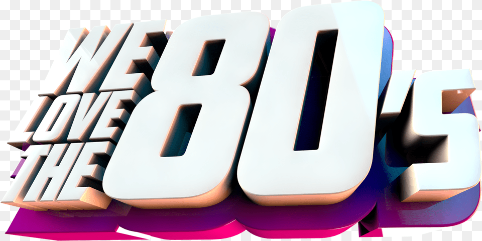 Logo We Love The 80s Cd, Art, Graphics, Text, Number Png Image