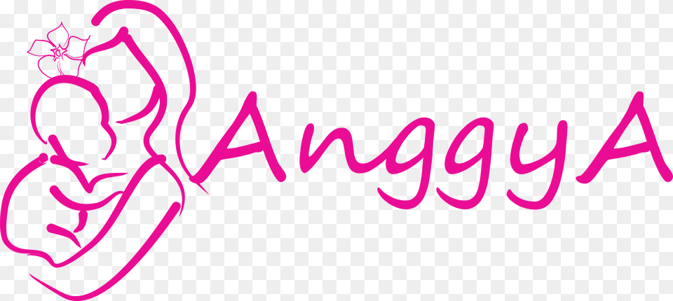 Logo Web Pink Anggya, Purple, Text Png