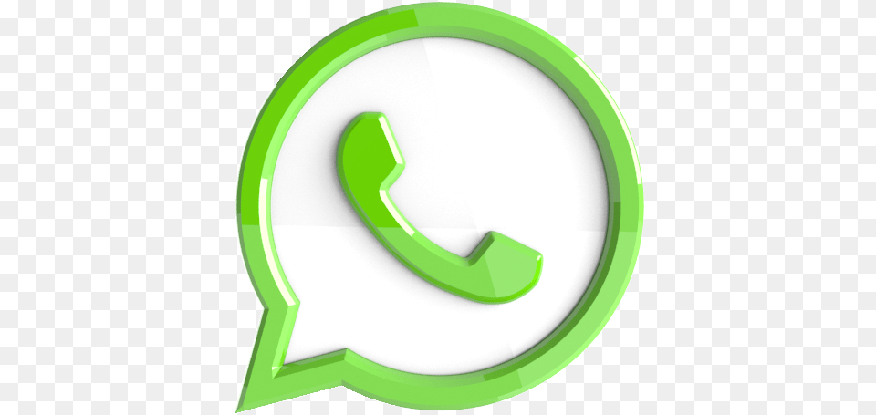 Logo Whatsapp 3d, Symbol, Text Free Png