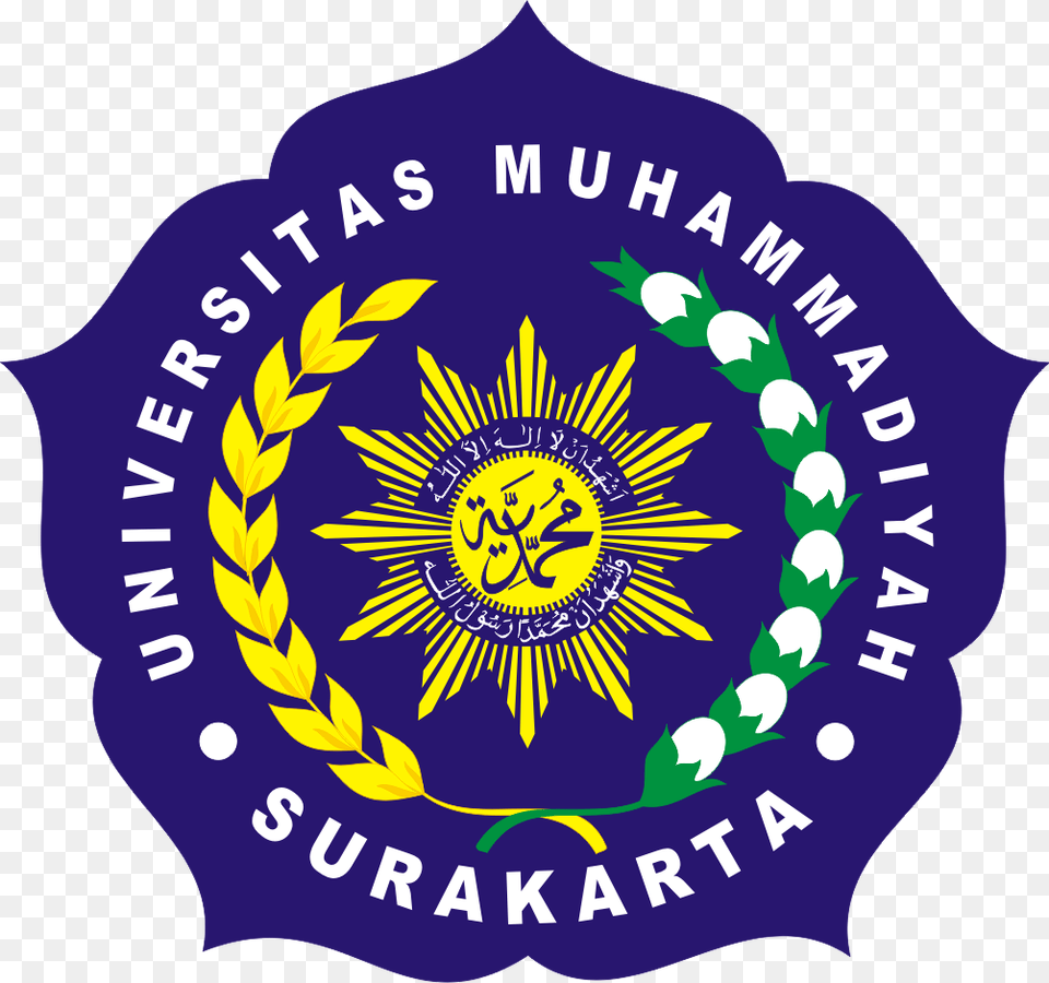 Logo Whatsapp Blanco 5 Muhammadiyah University Of Surakarta, Badge, Symbol, Person, Emblem Png Image