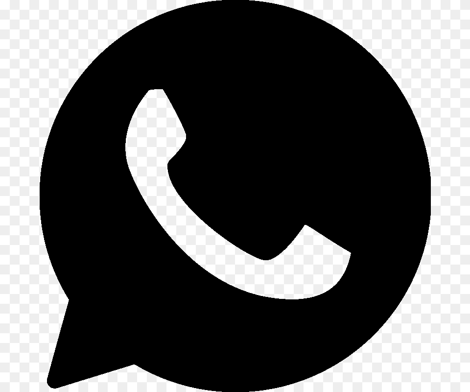 Logo Whatsapp Blanco Whatsapp Logo Black, Lighting, Silhouette, Firearm, Weapon Free Transparent Png