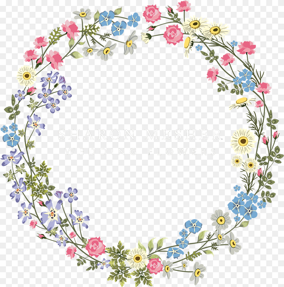 Logo White Yazi Wedding Flowers Circle, Art, Floral Design, Graphics, Pattern Png