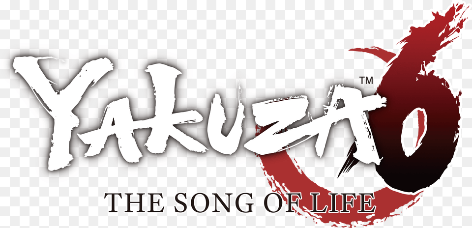 Logo Wht Yakuza 6 The Song Of Life Logo, Stencil, Text, Weapon Free Transparent Png