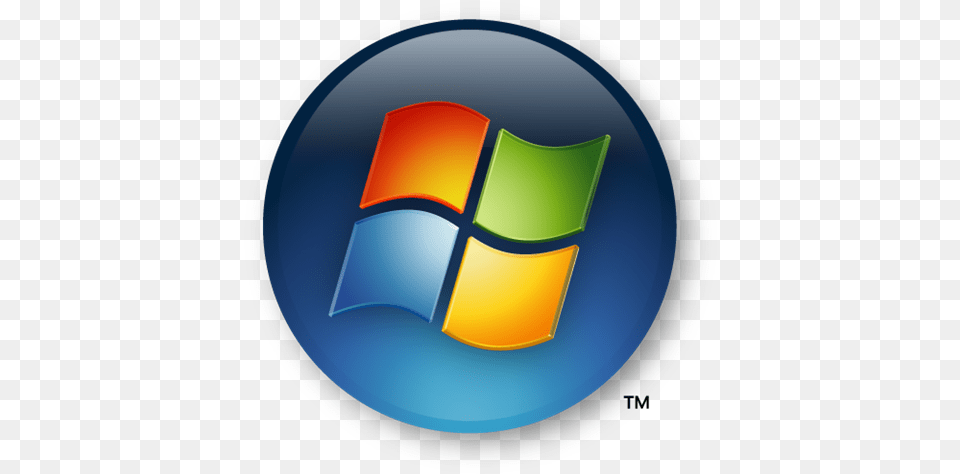 Logo Windows 7 Hd Image Start Button On Desktop, Disk, Sphere Free Png