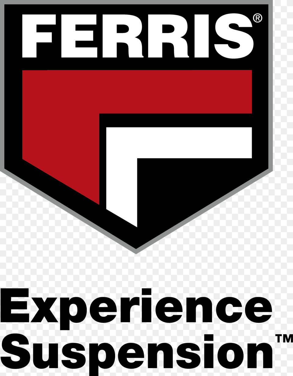 Logo With Black Tagline Ferris Mowers Logo, Advertisement, Poster, Symbol Png Image