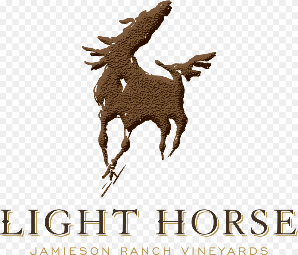 Logo With Horse Light Horse Wine, Animal, Deer, Mammal, Wildlife Free Png