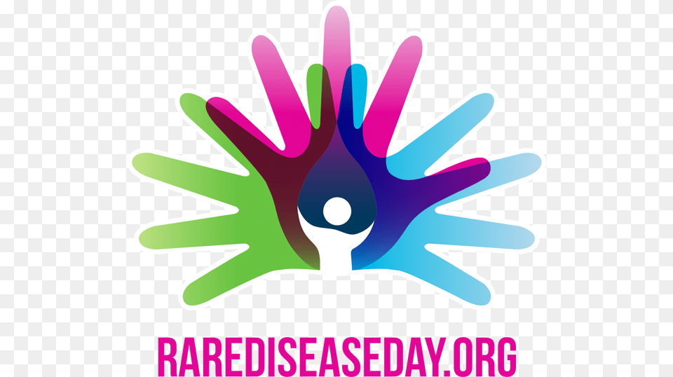 Logo With Transparency For Dark Background Rare Disease Day 2018, Clothing, Glove, Art, Graphics Free Png