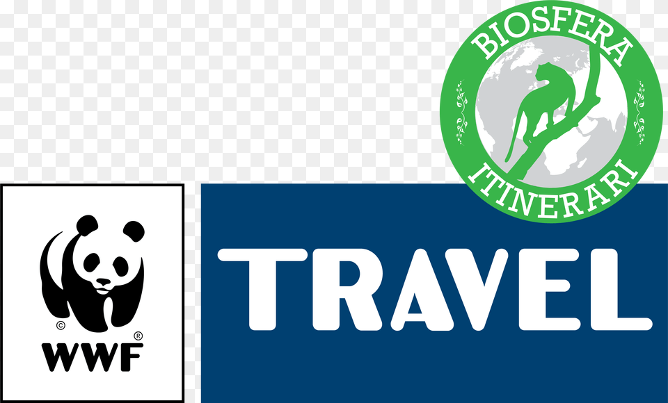 Logo Wwf Travel Biosfera Copia, Animal, Bear, Giant Panda, Mammal Free Png Download