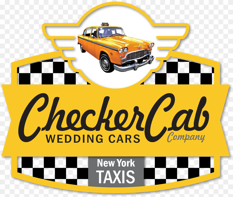 Logo Yellow Cabs New York, Car, Transportation, Vehicle, Bulldozer Png Image