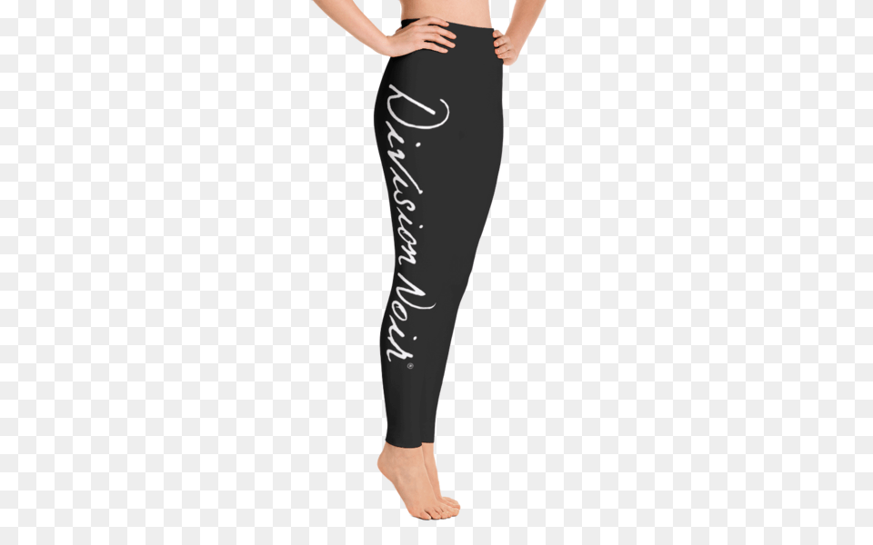 Logo Yoga Pants Division Noir Clothing, Adult, Female, Person, Woman Free Transparent Png