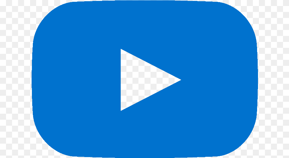 Logo Youtube Bleu, Triangle Free Png