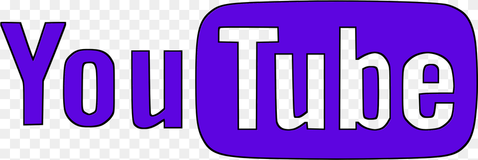 Logo Youtube Violet, License Plate, Transportation, Vehicle, Text Png