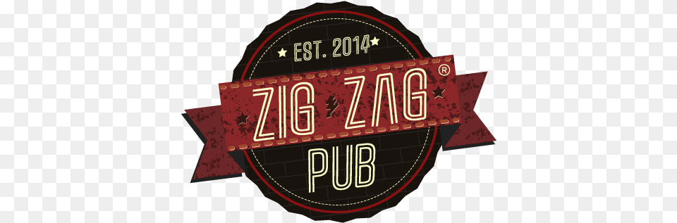 Logo Zig Zag Pub Constanta Sign, Light, Architecture, Building, Hotel Free Png Download
