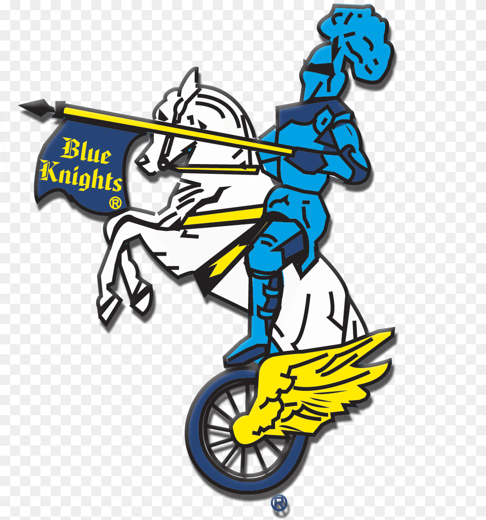 Logocopy Thumb Blue Knights Motorcycle Club, People, Person, Wheel, Machine Png Image