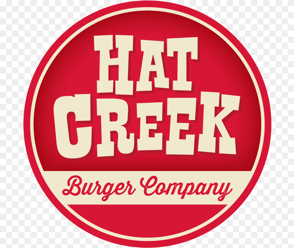 Logolarge Hat Creek Burger Logo, Sticker, Food, Ketchup Free Png Download