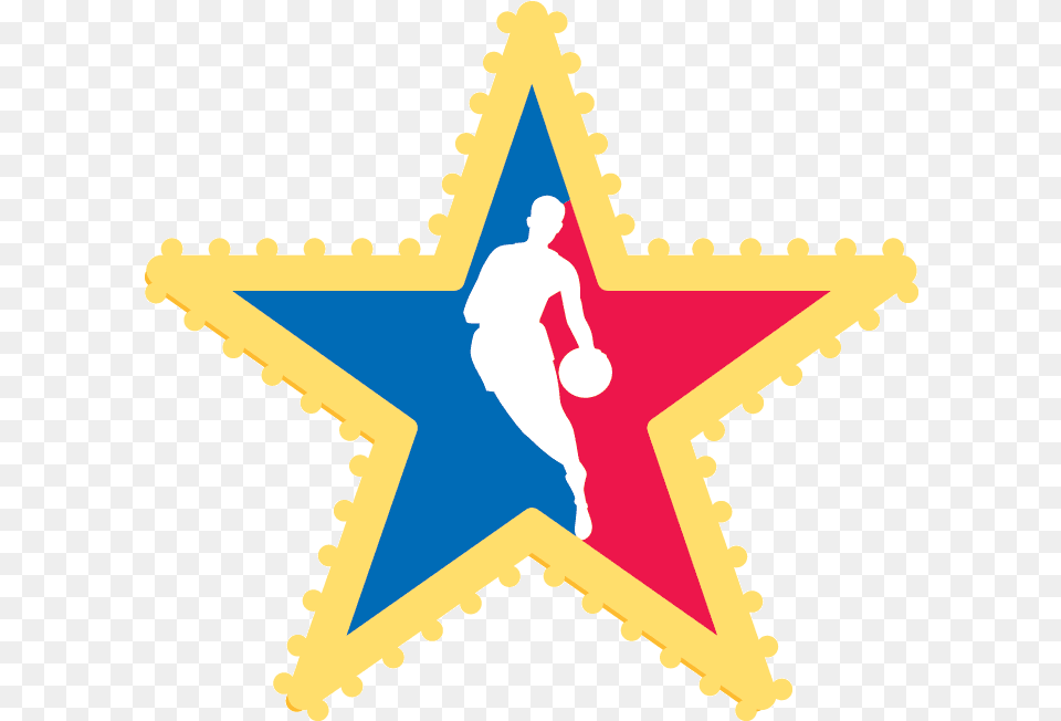 Logos All Nba Famous All Star Logo Nba, Star Symbol, Symbol, Adult, Male Free Png Download