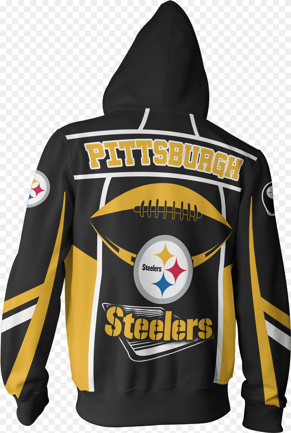 Logos And Uniforms Of The Pittsburgh Steelers, Clothing, Coat, Hoodie, Jacket Free Png