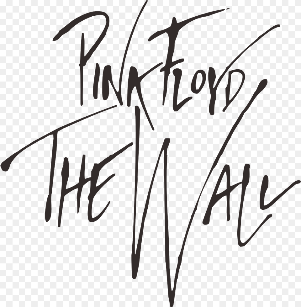 Logos Format Wall Logo Cricut Pink Floyd Graphic Logo Pink Floyd The Wall, Handwriting, Text Free Png