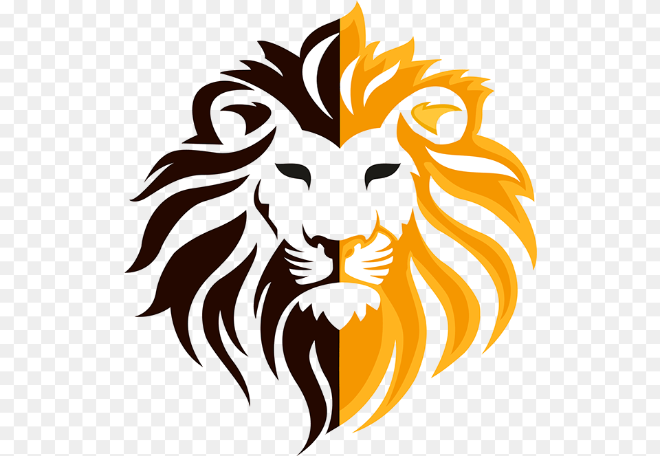 Logos Illustrations And Branding Lion Head, Animal, Mammal, Wildlife, Baby Free Png Download