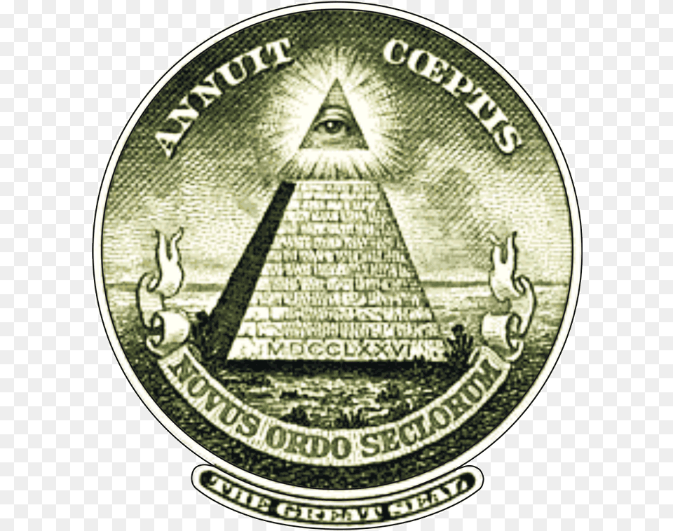 Logos Pyramid Illuminati All Seeying Eye Logo Of Horus Sun Logo De Los Illuminati, Money, Coin Png
