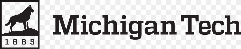 Logotemplate Black And White Michigan Tech Logo, Animal, Canine, Dog, Mammal Free Transparent Png