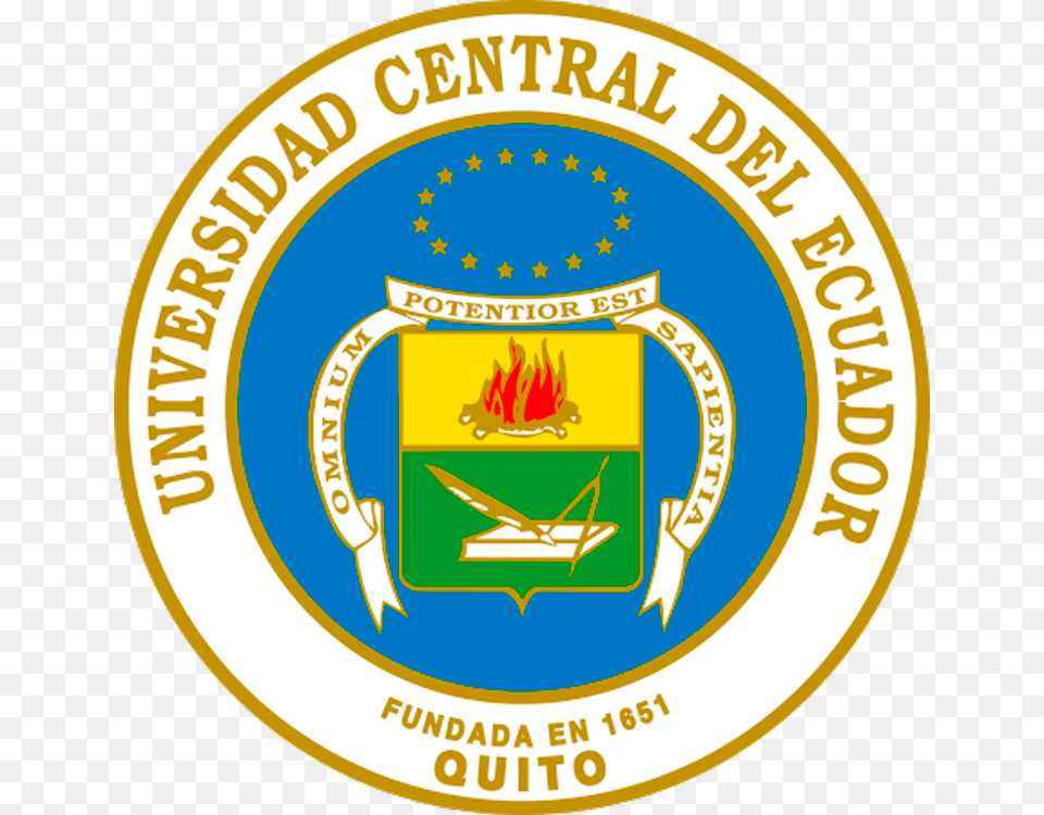 Logotipo De La Universidad Central Del Ecuador, Logo, Emblem, Symbol, Badge Free Png Download