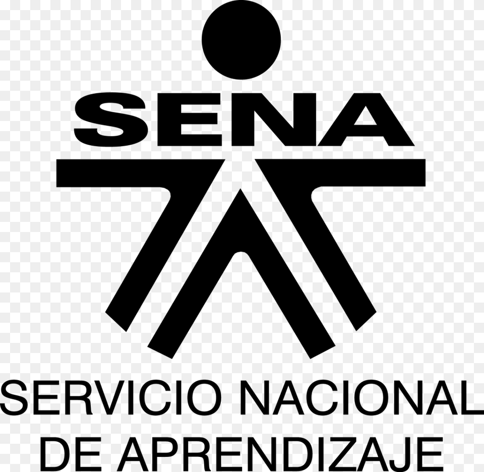 Logotipo Sena Negro National Service Of Learning, Gray Png Image