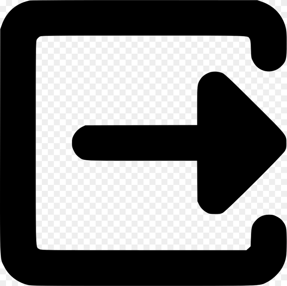 Logout Log Out Exit Sign Out Icon Download, Symbol, Road Sign Free Png