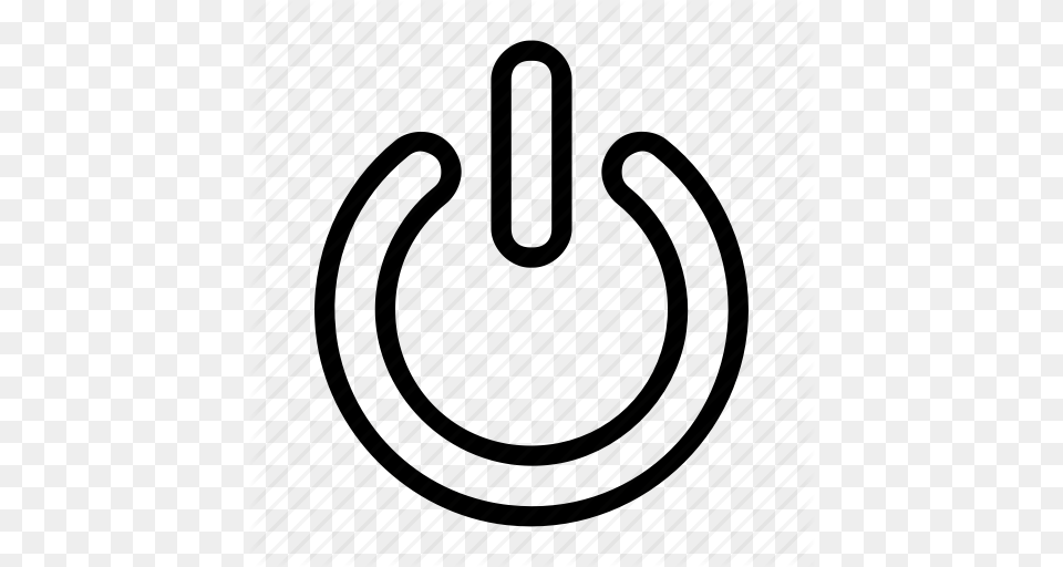 Logout Off Power Shutdown Switch Icon, Horseshoe Free Png