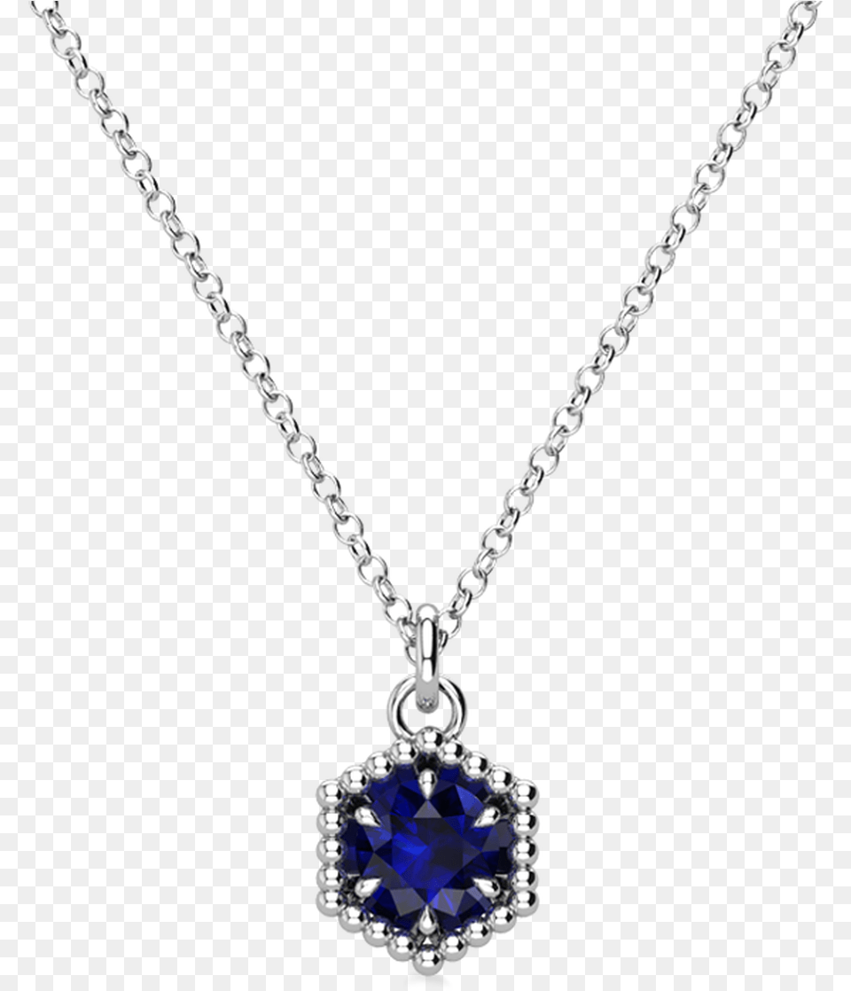 Loie Petite 14kw Sapphire Necklace Necklace, Accessories, Jewelry, Gemstone, Diamond Free Transparent Png