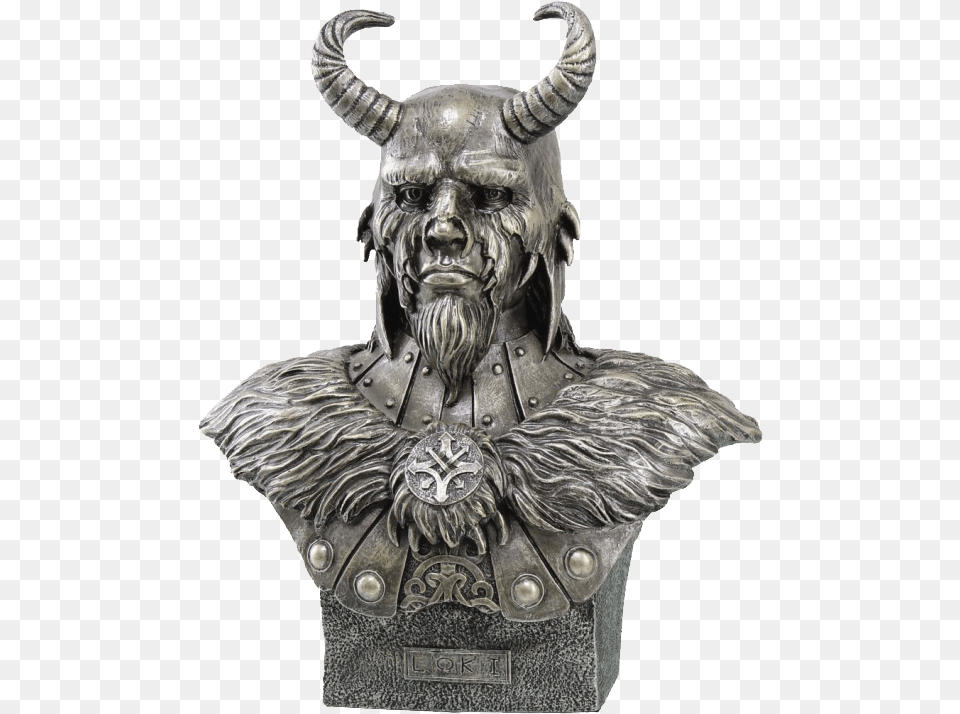 Loki Bust Statue, Bronze, Art, Adult, Female Png