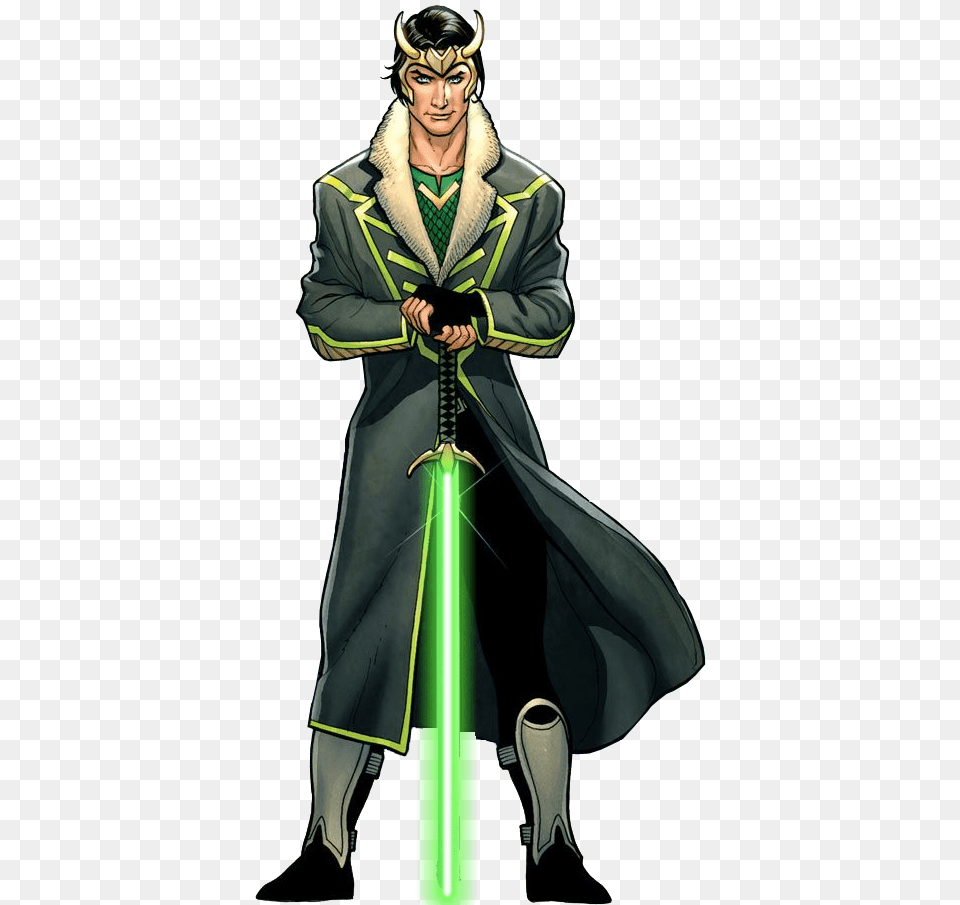 Loki Clipart Scepter Comic Agent Of Asgard Costume, Clothing, Coat, Adult, Person Png