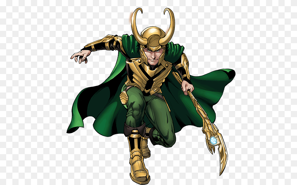 Loki Comic Transparent Background Marvel Avengers Assemble Loki, Clothing, Costume, Person, Cape Png