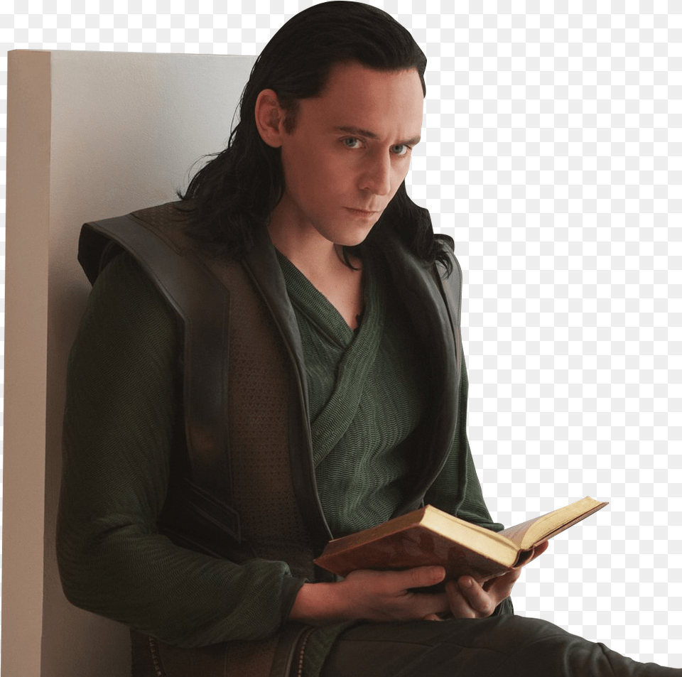Loki Hiddleston Loki Loki Tom Hiddleston, Person, Reading, Adult, Female Png