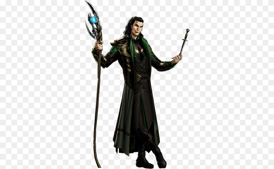 Loki Laufeyson Loki, Weapon, Sword, Person, Man Free Png Download