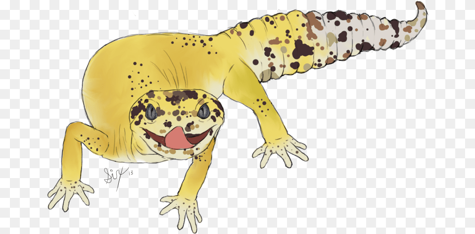 Loki The Leopard Gecko Leopard Gecko Cartoon, Animal, Lizard, Reptile, Electronics Free Transparent Png