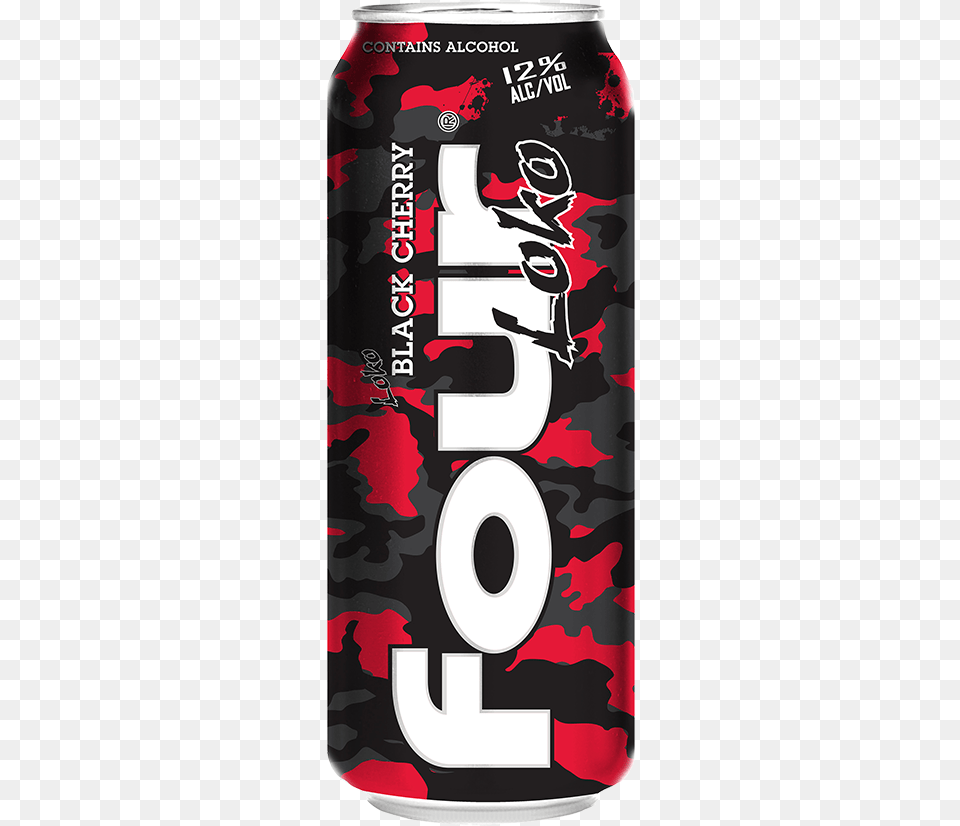 Loko Decaf Black Cherry Style Four Loko Fruit Punch, Beverage, Can, Coke, Soda Free Png