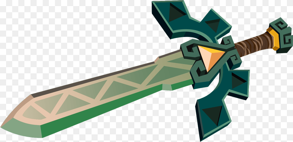Lokomo Sword Zelda Spirit Tracks Lokomo Sword, Weapon, Bulldozer, Machine Free Transparent Png