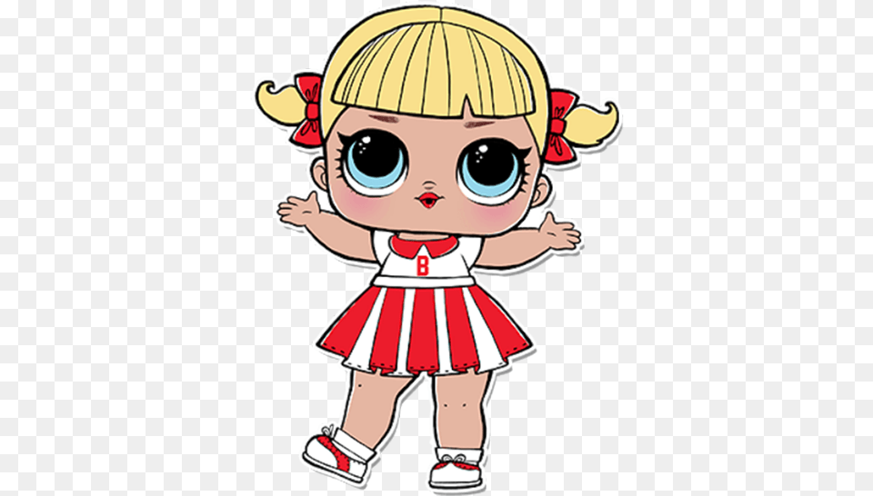 Lol Cheer Captain Lol Doll Coloring Pages Cheer Captain, Book, Comics, Publication, Baby Free Transparent Png