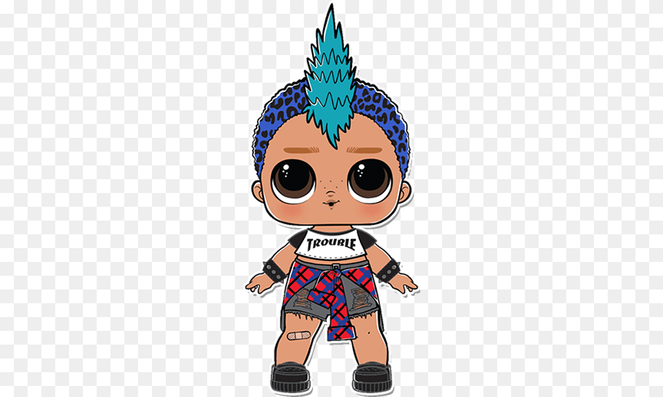 Lol Doll Punk Boy, Book, Comics, Publication, Baby Free Transparent Png