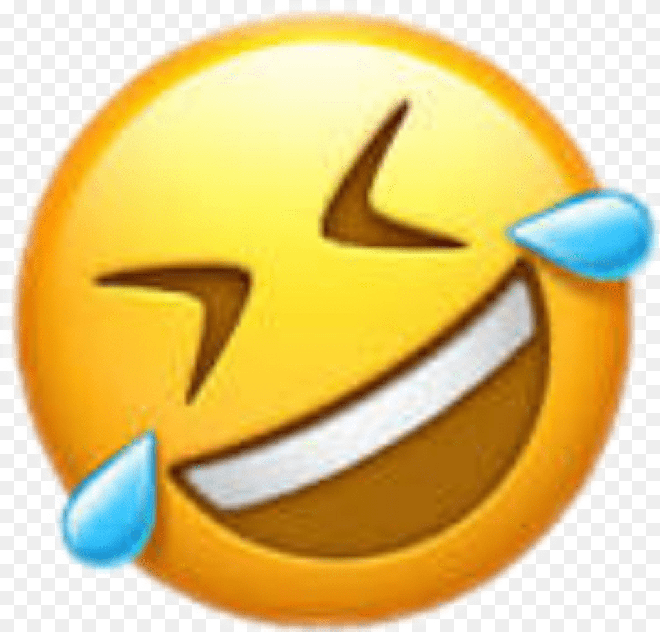 Lol Emoji Sideways Laughing Crying Emoji, Clothing, Hardhat, Helmet, Logo Free Png Download