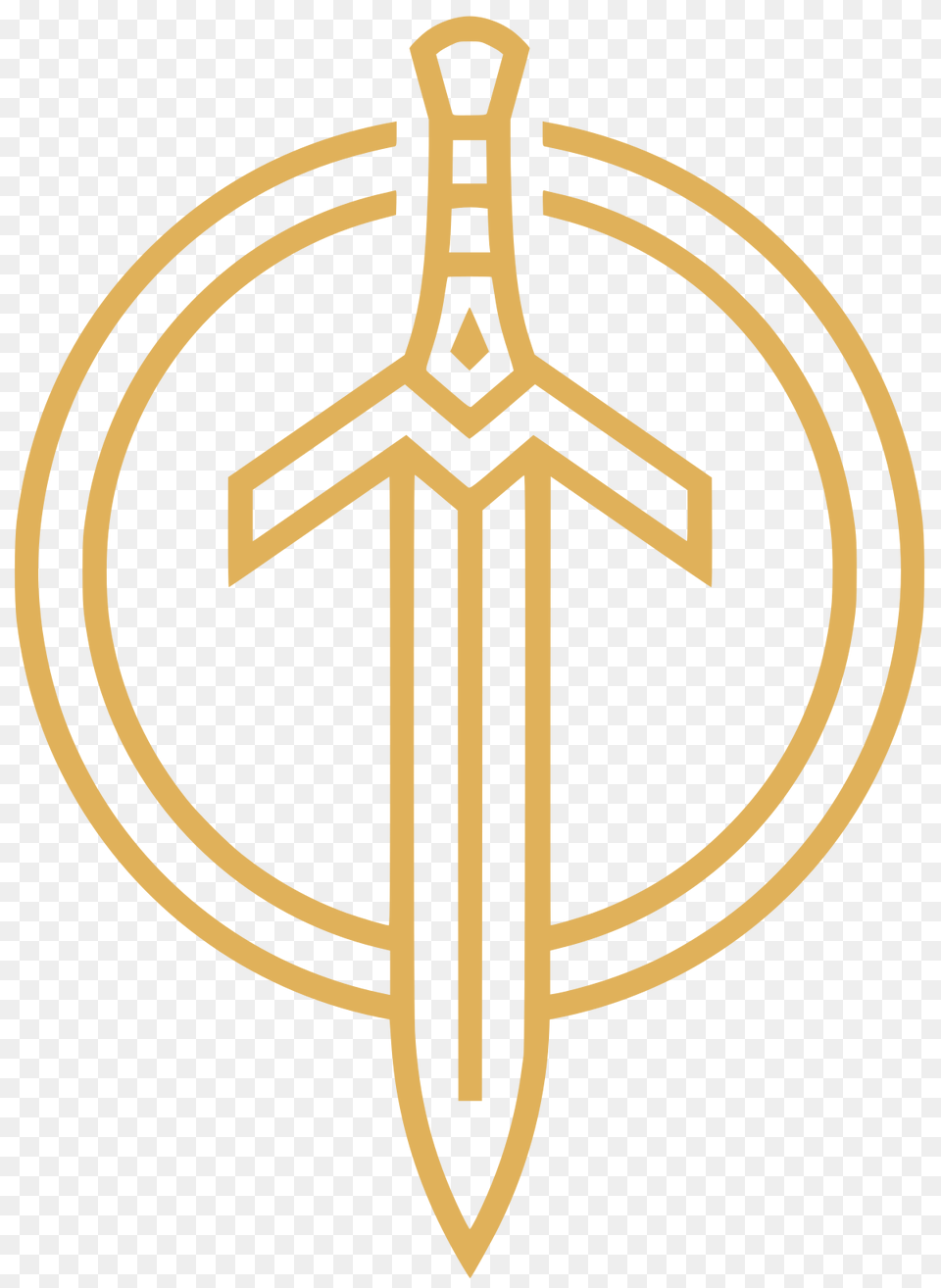 Lol Esports Golden Guardians Logo, Sword, Weapon, Cross, Symbol Png