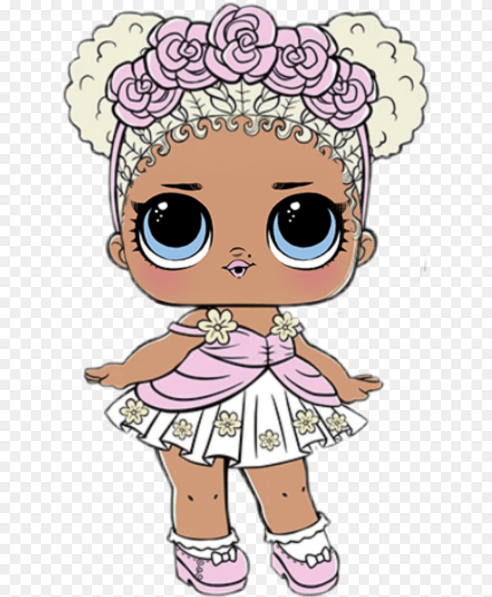 Lol Loldoll Doll Scdolls Dolls Baby Lolsurprise Flower Child Lol Dolls, Person, Toy, Face, Head Free Transparent Png
