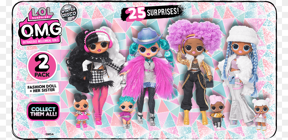 Lol Omg Winter Disco, Doll, Figurine, Toy, Child Free Png Download