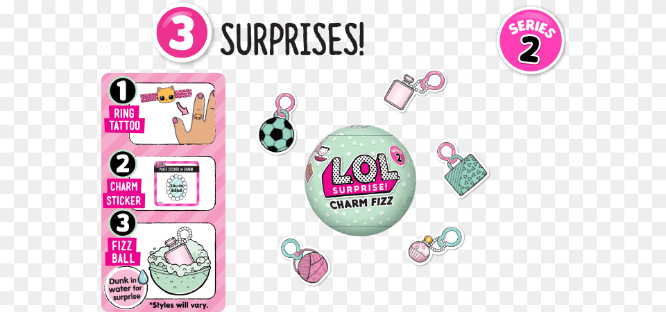 Lol Surprise Charm Fizz Series, Qr Code, Text Free Png