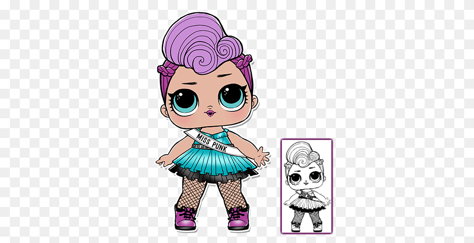 Lol Surprise Doll Coloring Pages, Book, Comics, Publication, Baby Free Png
