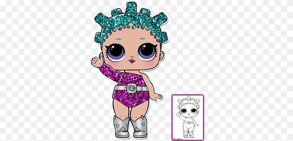 Lol Surprise Doll Coloring Pages Cosmic Queen Lol Surprise, Book, Comics, Publication, Baby Free Png Download