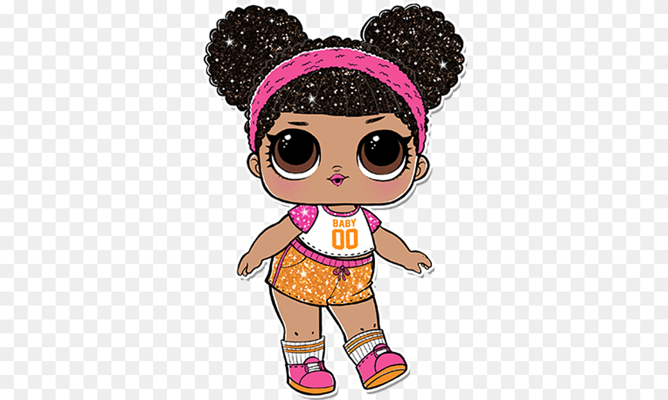 Lol Surprise Hoops Mvp Glitter, Baby, Person, Face, Head Png Image