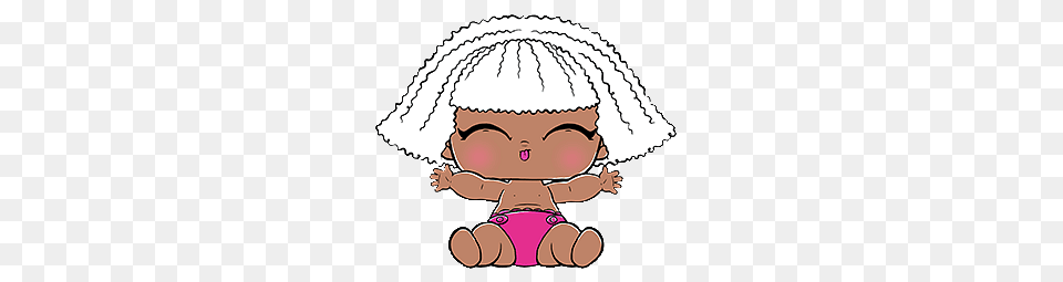 Lol Surprise Lil Diva, Baby, Person, Face, Head Free Png