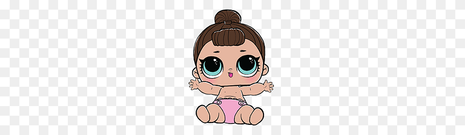 Lol Surprise Lil Fancy, Baby, Person, Cartoon, Face Png Image